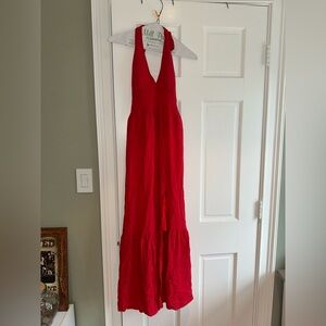 Hollister Vibrant Red Maxi Dress